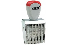 Tampon Cadran, 6stellig, empreintes Dimensions 5 x 27 mm