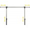 Unilux Extend Vestiaire Portant de Vetements Mobile avec Barre telescopique reglable hauteur et longueur 166 x 150 x 42 cm Chrom
