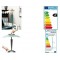 Unilux Cristal Lampe de bureau LED 2x5W 900 Lumens sur pied a  Variation d'intensite lumineuse grace au simple contact du doigt 