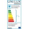 Unilux Cristal Lampe de bureau LED 2x5W 900 Lumens sur pied a  Variation d'intensite lumineuse grace au simple contact du doigt 