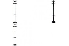 Unilux 400095390 Accueil 400095390 Portemanteau sur pied a  Tete Tournante avec 8 Pateres Porte-Parapluies et Egouttoir 175 x 34