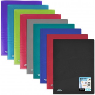 Lot de 10 : Protege document OSMOSE A4 20POCH PP Coloris aleatoire