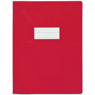 Protege-cahiers PVC 150 Strong Line 24x32 cm opaque Rouge
