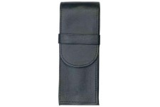 Etui pour 3 stylos en Cuir 150 x 57 mm Vide NoiR