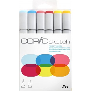 COPIC Set 6 Couleurs Primaires SKST6-PERF