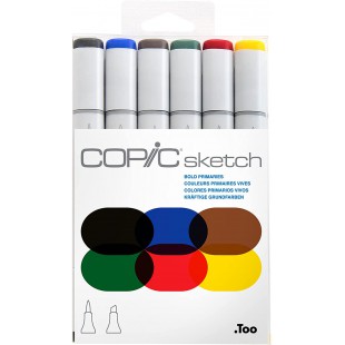 COPIC set 6 couleurs primaires vives