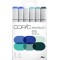 COPIC Sketch Set 6 Couleurs Ciel et Mer SKST6-SEA