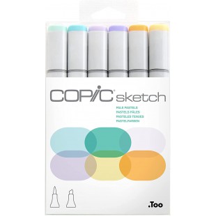 COPIC Set 6 Couleurs Pastels