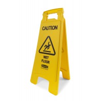 Rubbermaid Commercial Products FG611277YEL Signalisation de Sol Double Face Products avec Mention « Caution/Wet Floor » (Attenti