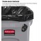 Rubbermaid Commercial Products FG354060GRAY Collecteur de Dechets 87 l Gris