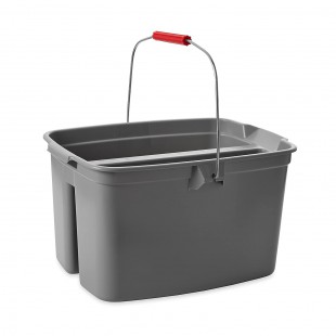 Rubbermaid Commercial Products FG262888GRAY Double Seau 17,98 L, Gris