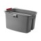 Rubbermaid Commercial Products FG262888GRAY Double Seau 17,98 L, Gris