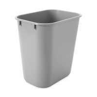 Rubbermaid Commercial Products FG295500GRAY Petite Poubelle 34,60 cm LLDPE Rectangulaire Deskside, Gris