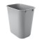 Rubbermaid Commercial Products FG295500GRAY Petite Poubelle 34,60 cm LLDPE Rectangulaire Deskside, Gris