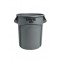Rubbermaid Commercial Products FG262000GRAY Brute Recipient rond Gris 75,7 l