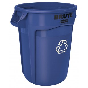 Rubbermaid Commercial Products FG262073BLUE Collecteur de Tri Selectif 75,7 L Brute, Bleu