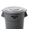 Rubbermaid Commercial Products FG265400GRAY Couvercle Brute, Gris