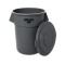 Rubbermaid Commercial Products FG265400GRAY Couvercle Brute, Gris