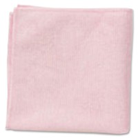 Lot de 24 : Rubbermaid Commercial 1820577Chiffon en microfibre Economy, 12par 30,5cm, Rouge (16" x 16", rose, 24