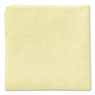 Lot de 24 : Rubbermaid Commercial 1820577Chiffon en microfibre Economy, 12par 30,5cm, Rouge (16" x 16", jaune, 12