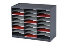 Paperflow Meubles a  cases 802.11 Trieurs 24 cases superposable/juxtaposable en polystyrene Anthracite