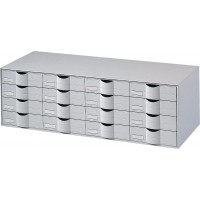 Paperflow Bloc classeur 12 tiroirs Gris