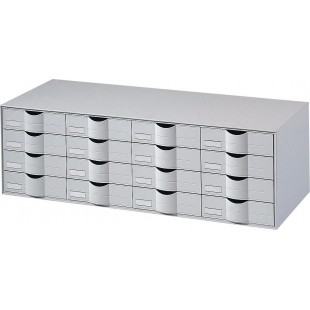 Paperflow Bloc classeur 12 tiroirs Gris