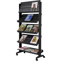 Paperflow EasyDisplays 255N.01 Presentoir mobile profil en polystyrene Noir