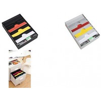 Paperflow Accessoires de bureaux 2053.02 Trieur de tiroir avec 6 Volets en polystyrene Gris