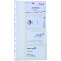 Alba CV4 Lot de 10 Pochettes 4 Compartiments pour Class160 Blanc Translucide