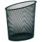 Alba - Corbeille a Papier - 20L - Stable - Peu Encombrante - Metal Mesh - Noir