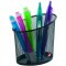ALBA - Pot a  Crayons - MESHCUPN - Metal - Coloris Noir - Porte Crayons - Pot a  Crayons pour Bureau - Accessoire de Bureau 10,5
