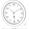 Alba HORNEW BC Quartz Horloge Silencieuse Blanc 30 x 5,5 x 30 cm