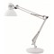 Alba ARCHI BC Lampe architecte fluorescente avec pince et socle Blanc