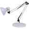 Alba ARCHI BC Lampe architecte fluorescente avec pince et socle Blanc