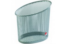 Alba Mesh Pencil Holder Metal Round W95xD95xH101mm Gris Metal Ref MESHCUPN