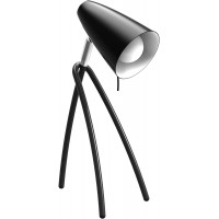 ALBA FLUOKID2 N Lampe de bureau fluorescente Noir, Acier, 11x16x34 cm