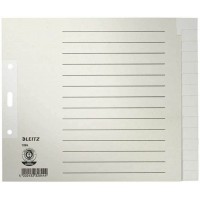 Leitz Repertoire 1224 DIN A4, extra-large blanc Papier satine gris 15 onglets 12240085