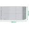 Leitz Intercalaires A5 Touches A-Z (Separation A-L et M-Z), 20 Feuilles, Extra-Large, Gris, Onglets Renforces en Pla