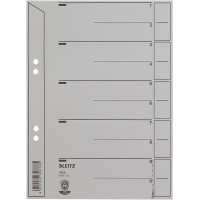 LEITZ Intercalaire Format A5, carton, gris