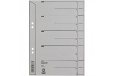 LEITZ Intercalaire Format A5, carton, gris