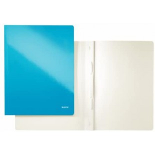 Lot de 10 : LEITZ Wow A4Clear View Rapport Classeur carte bleu metallique