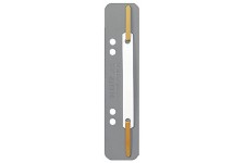 LEITZ - Relieur a  lamelle, 35 x 158 mm, film transparent en PPgris, perforation: 60/80 mm contenu: 25 pieces (3710-00-85)