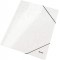 Leitz Chemise 3 Rabats, Contient jusqu'a  150 Feuilles A4, Fermeture elastique, Carton, Blanc, WOW, 39820001