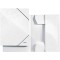 Leitz Chemise 3 Rabats, Contient jusqu'a  150 Feuilles A4, Fermeture elastique, Carton, Blanc, WOW, 39820001