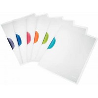 Lot de 6 : Chemise a clip ColorClip Magic, format A4, clip de coloris assortis