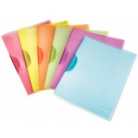 Lot de 6 : Esselte Leitz-Chemise a Pince A4 ColorClip Rainbow en Plastique