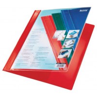Esselte-leitz agrafeuse exquisit, prasentationstasche a4 extralarge pVC rouge