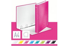 Leitz - Wow - Classeur a  4 anneaux - A4 - 25 mm - Rose