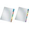 LEITZ Intercalaires carton blanc A4 10 divisions Onglet couleur